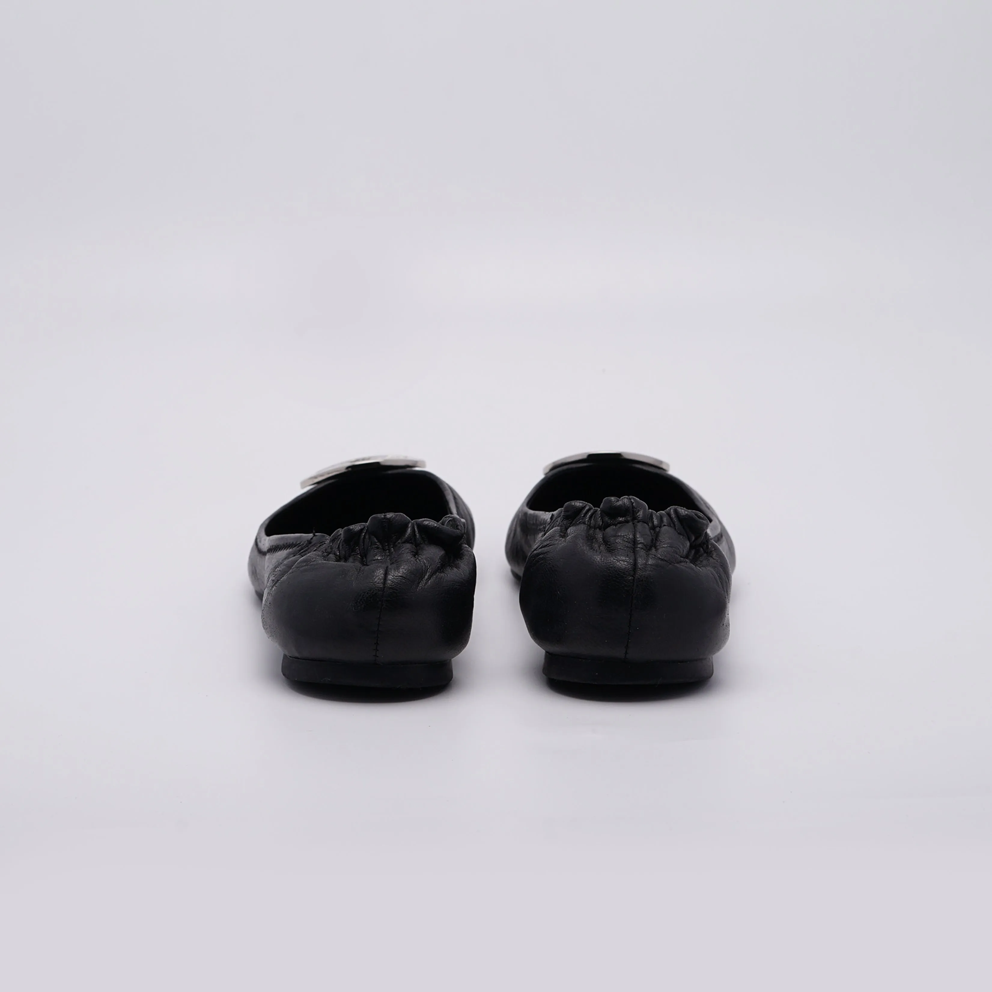 Tory Burch Reva Leather Ballet Pumps