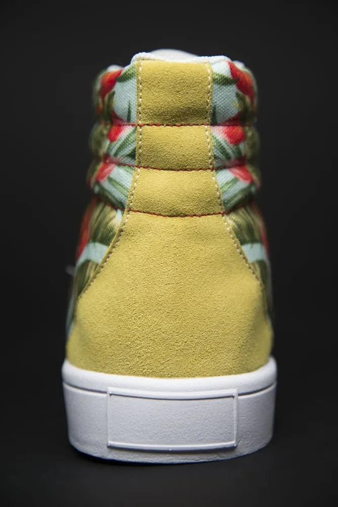 Tropic Vibes Print Canvas Hi-Top Men's Sneakers
