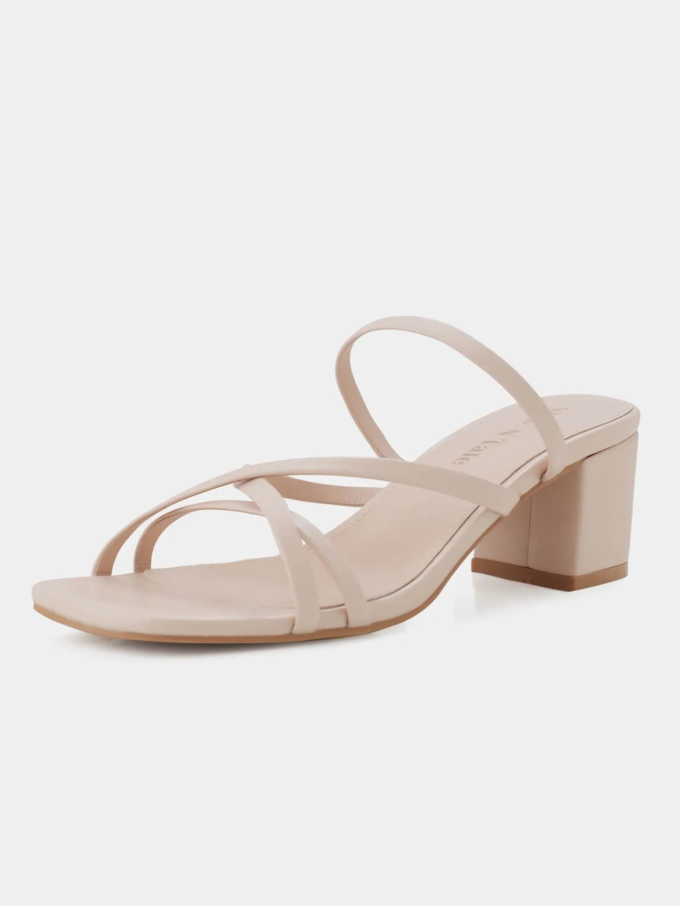 Women Slip On Strappy Heels