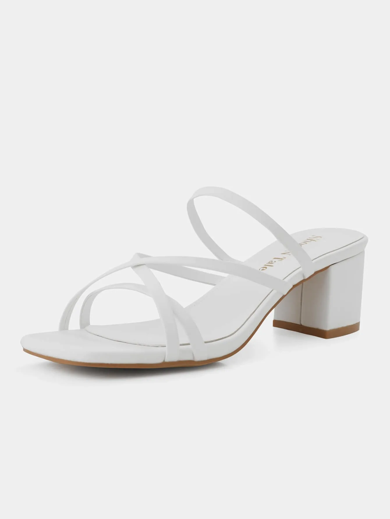 Women Slip On Strappy Heels