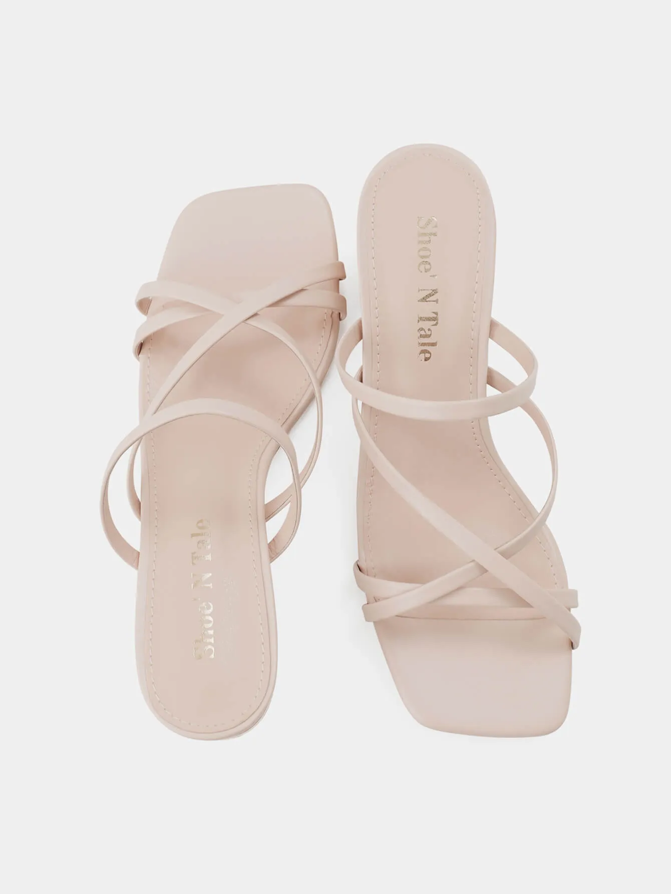 Women Slip On Strappy Heels