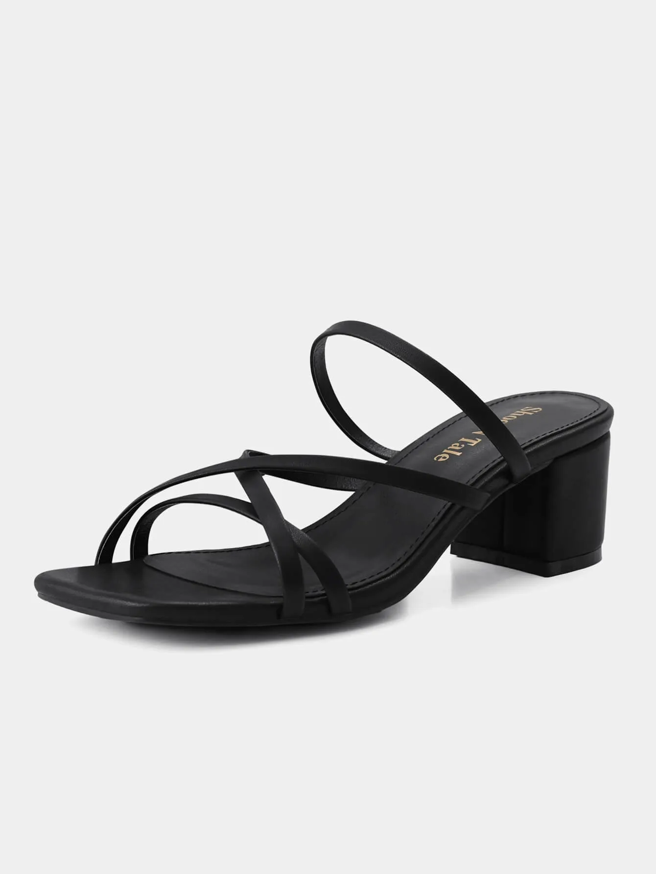 Women Slip On Strappy Heels