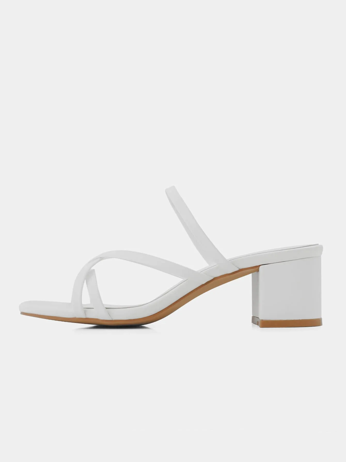 Women Slip On Strappy Heels