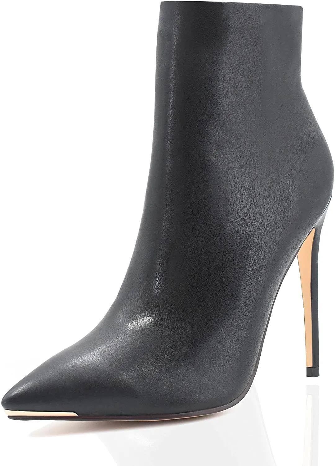 Women's Pointed Toe Stiletto Chic Ankle Black Boots
